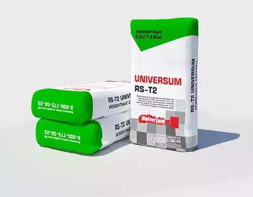 PS-Т2 UNIVERSUM Высокопрочная безусадочная армированная сухая ремонтная смесь тиксотропного типа
