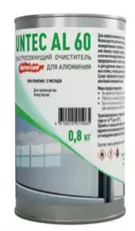 Очиститель для алюминия Untec AL 60 (Aluminium) Universum® Специальный очиститель представляет собой быстросохнущее чистящее сред- ство с мягким запахом