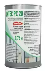 Очиститель для ПВХ Untec PC 20 (Cleaner PVC) Universum® Специальный очиститель на основе растворителя, для очистки от пыли, жира, масла, свежих остатков клея, свежих остатков размягченного ПВХ и других за- грязнений без размягчения поверхности